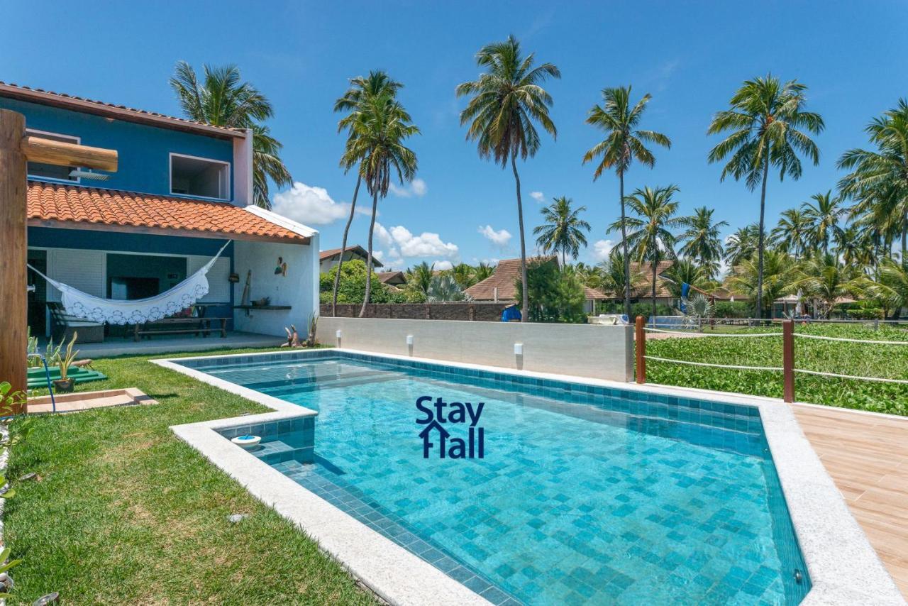 Casa-4Qts-Beira Mar-Piscina E Cozinheira-Sh038 Villa Praia dos Carneiros Buitenkant foto
