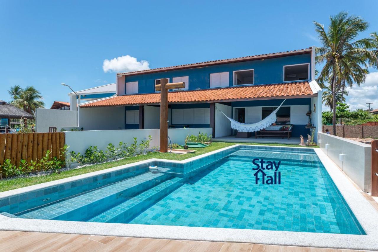 Casa-4Qts-Beira Mar-Piscina E Cozinheira-Sh038 Villa Praia dos Carneiros Buitenkant foto