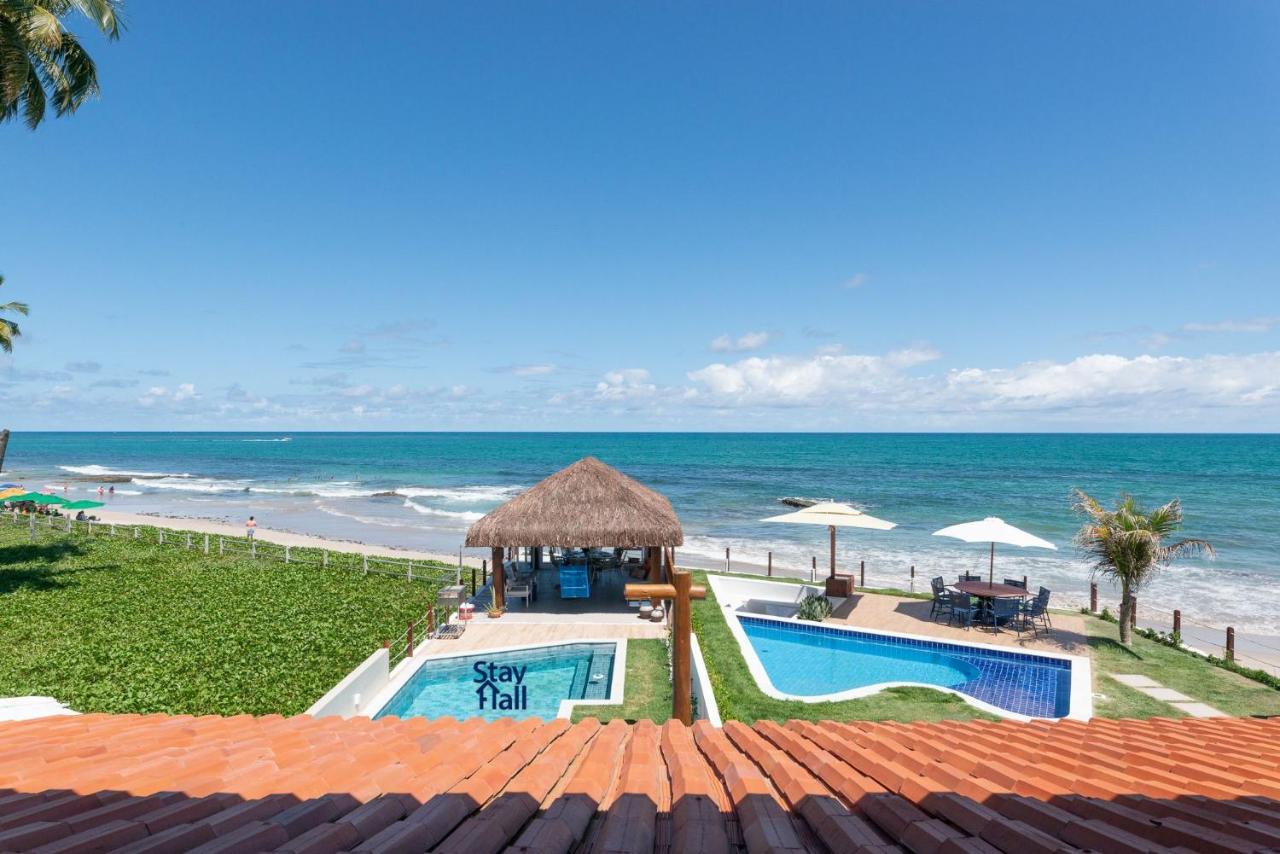 Casa-4Qts-Beira Mar-Piscina E Cozinheira-Sh038 Villa Praia dos Carneiros Buitenkant foto