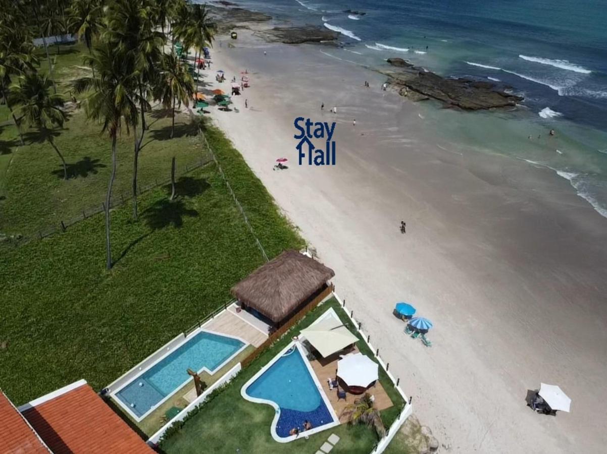 Casa-4Qts-Beira Mar-Piscina E Cozinheira-Sh038 Villa Praia dos Carneiros Buitenkant foto