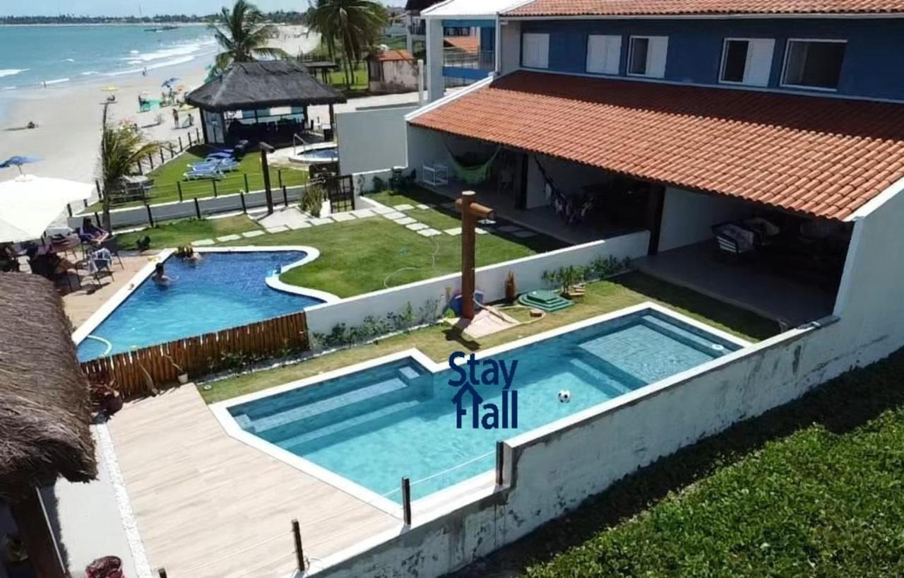 Casa-4Qts-Beira Mar-Piscina E Cozinheira-Sh038 Villa Praia dos Carneiros Buitenkant foto